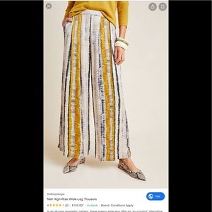 Anthropologie Nell wide leg trouser